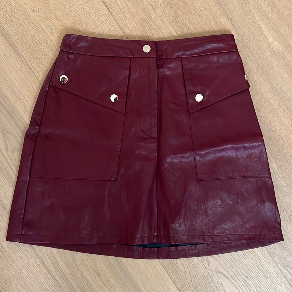 Zara Faux Leather Skirt